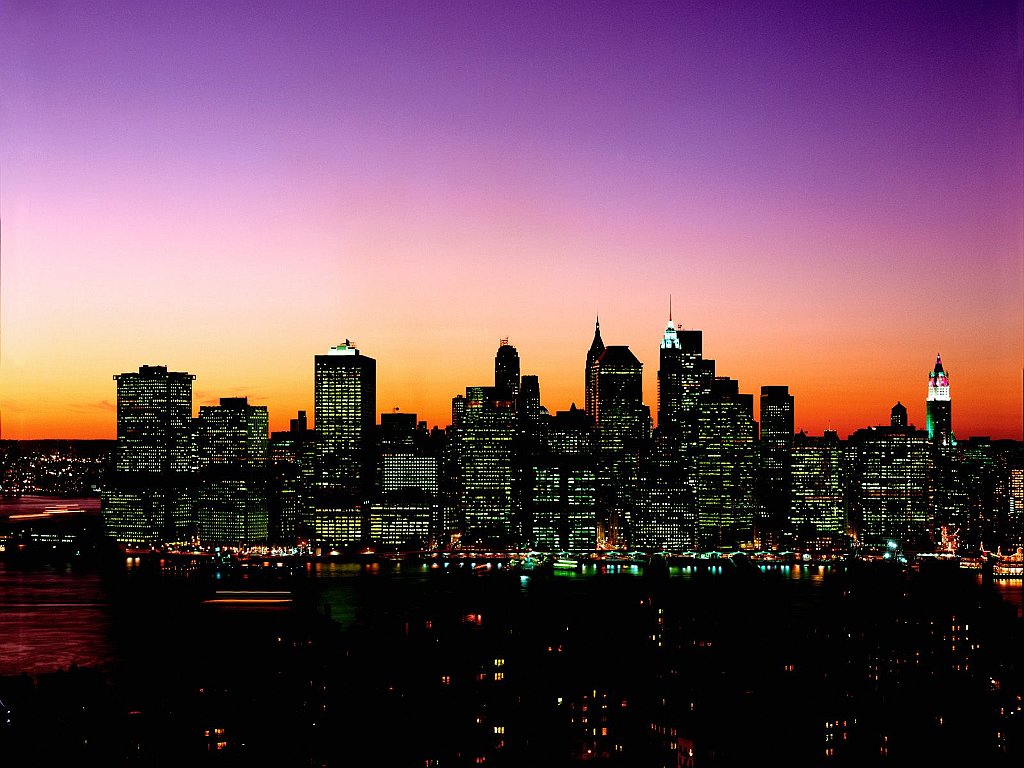 Manhattan Skyline at Twilight, New York